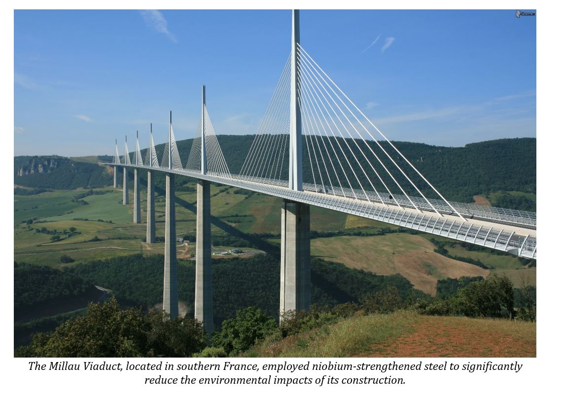 Millau Viaduct with caption