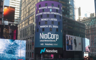 NioCorp’s Stock Now Trading on the Nasdaq Stock Market